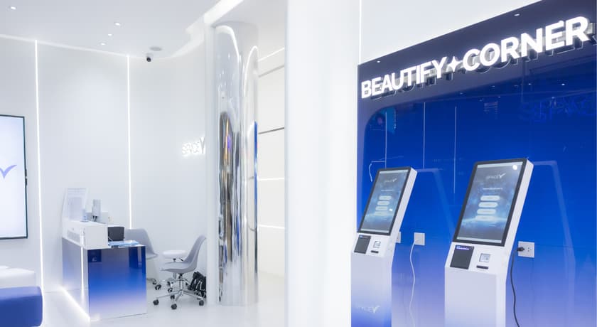 คีออสก์บริการตนเองที่ Space V Clinic
